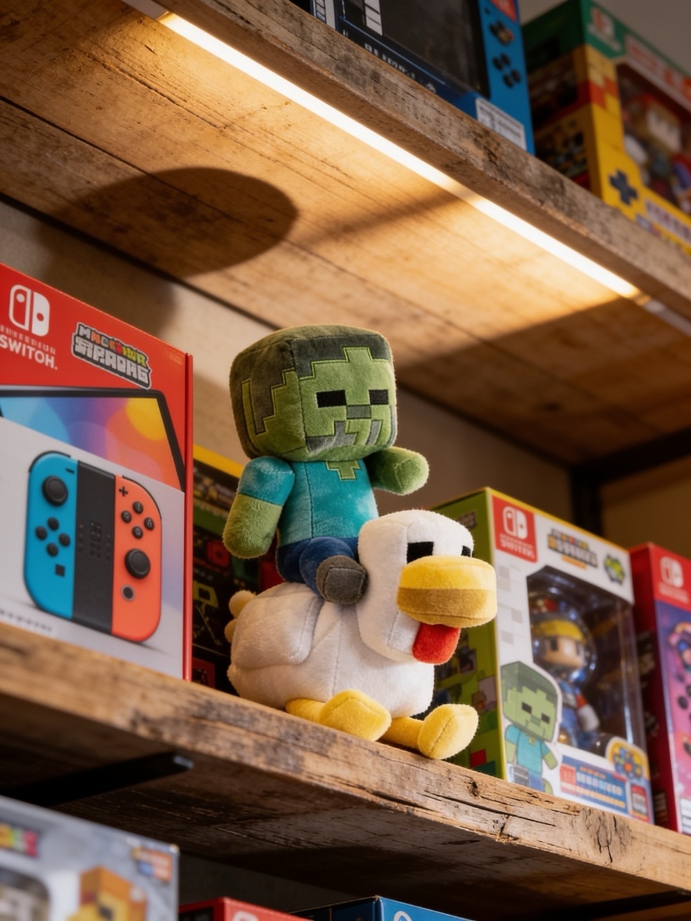 Mattel Minecraft Plush Zombie Chicken Jockey Toy Collectible. - Picture 10 of 12